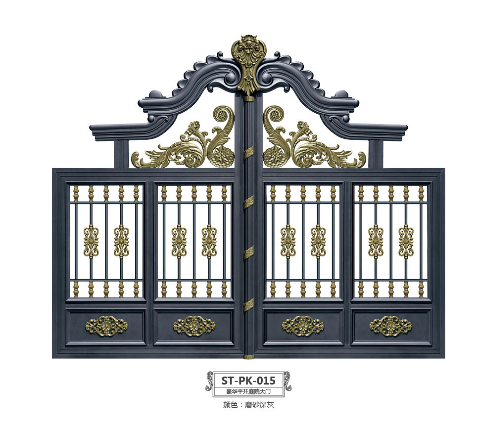 ST-PK-015豪華平開(kāi)庭院大門(mén)